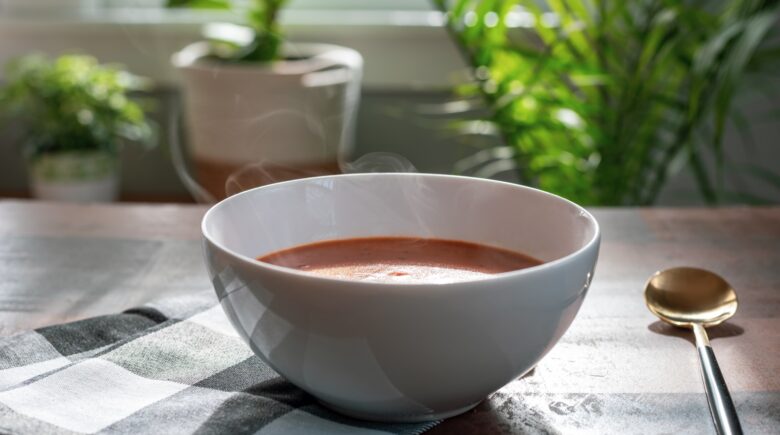 Soup and a pudding